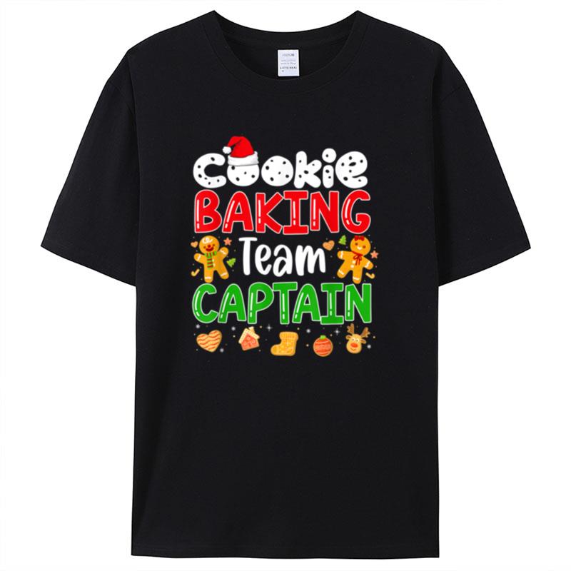 Christmas Cookie Baking Team Captain Family Matching Xmas Shirts For Women Men