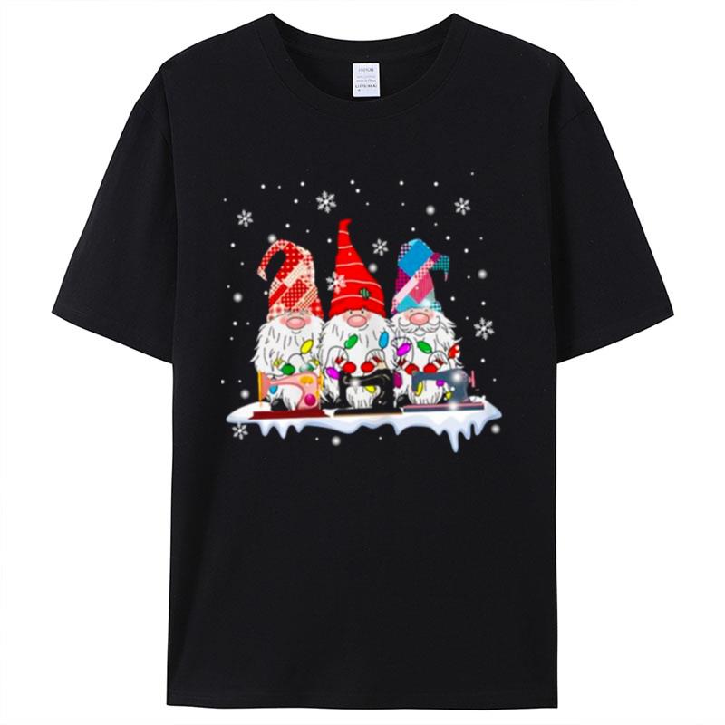 Christmas Gnome Sewing Shirts For Women Men