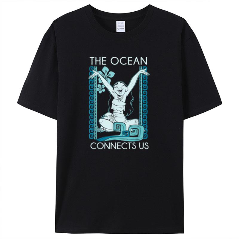 Disney Moana Ocean Connect Us Graphic Shirts For Women Men