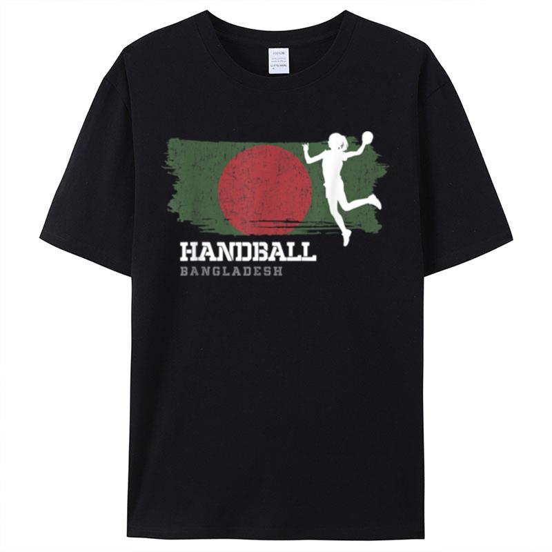 Handball Player Bangladesh Flag Sports Womens Handball Shirts For Women Men