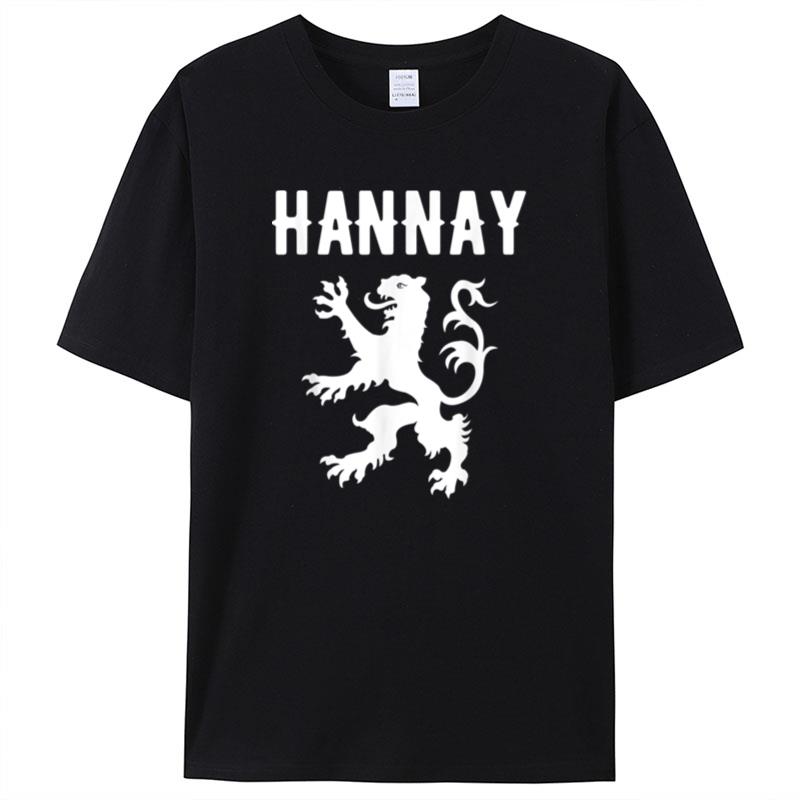 Hannay Clan Scottish Family Name Scotland Heraldry Shirts For Women Men