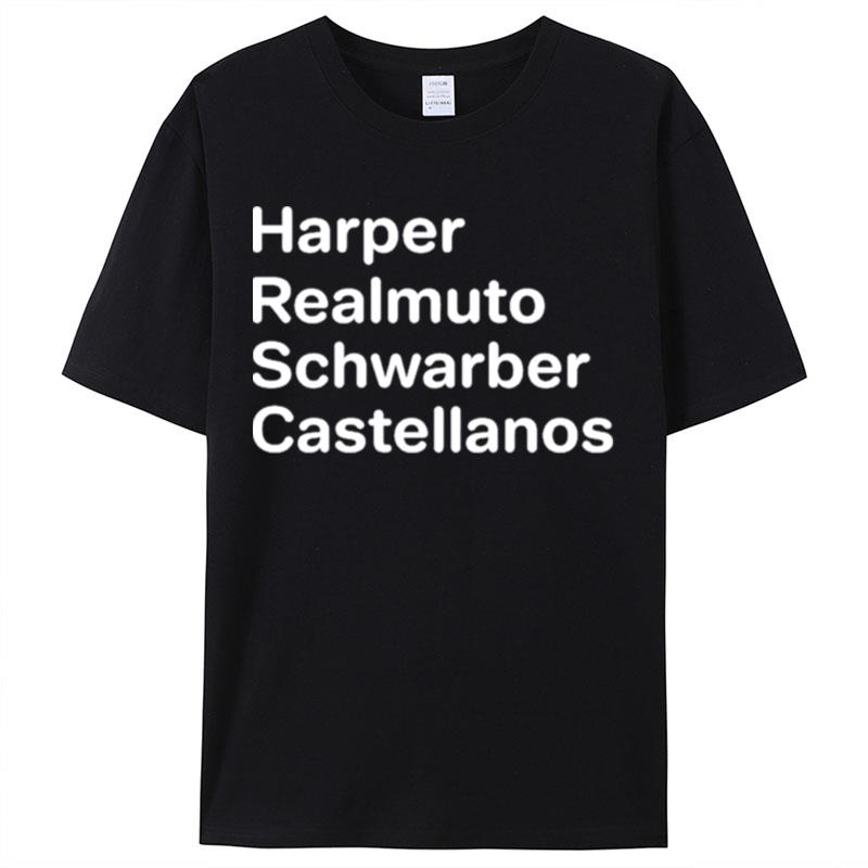 Harper Realmuto Schwarber Castellanos Shirts For Women Men