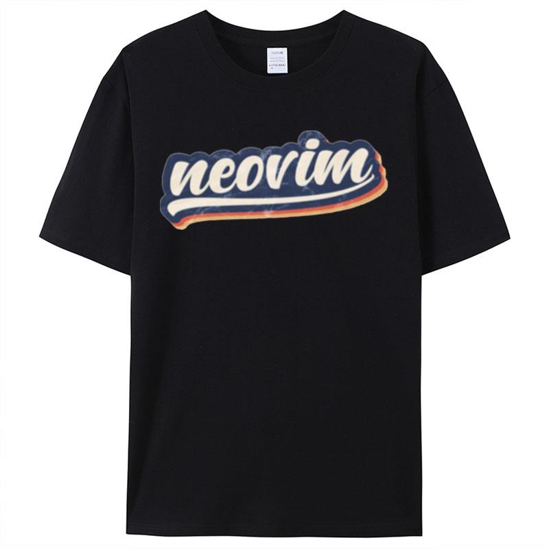 Neovim Retro Vintage Worn Neovim Shirts For Women Men