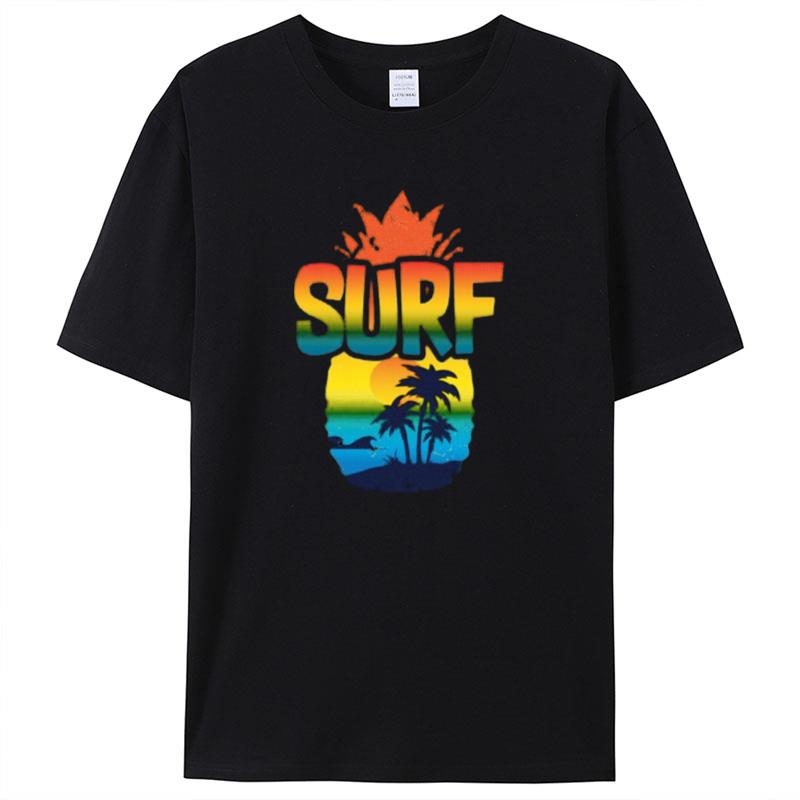 Pineapple Summer Surf Shirts For Women Men