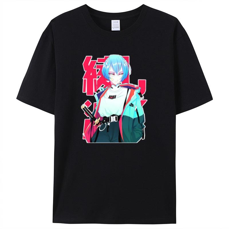 Rei Ayanami Evangelion Collection Streetstyle Artwork Shirts For Women Men