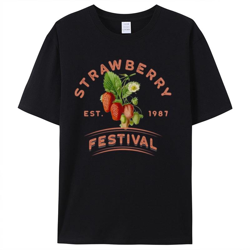 Strawberry Festival Trendy Shirts For Women Men