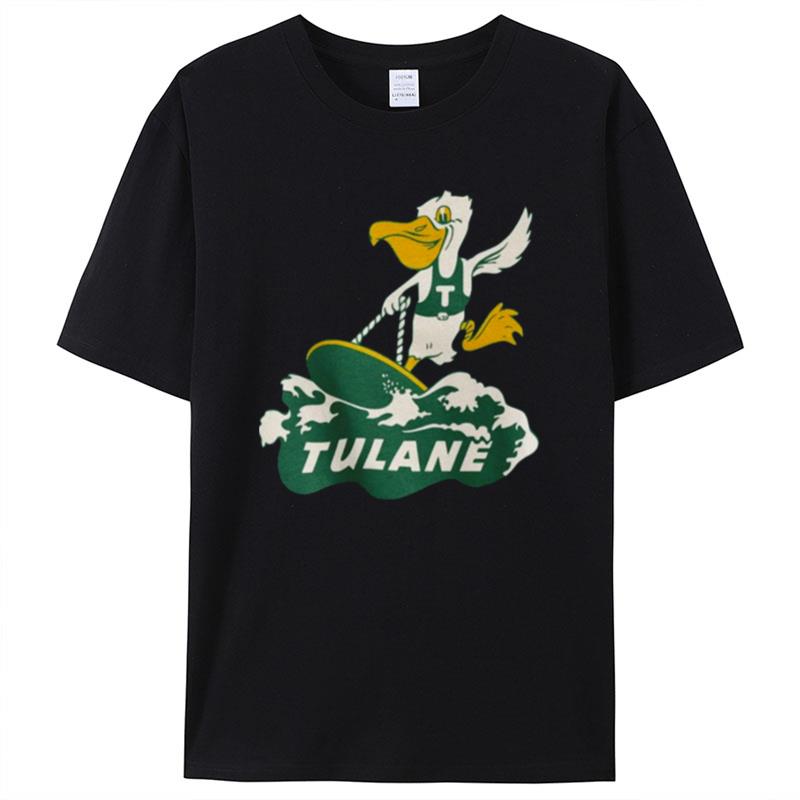 Vintage Duck Tulane Green Wave Football Shirts For Women Men