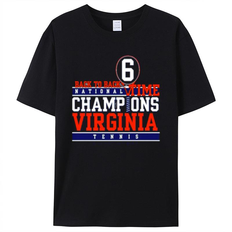 Back To Back National Time Champions Virginia Tennis Ncaa Division I Men's Shirts For Women Men