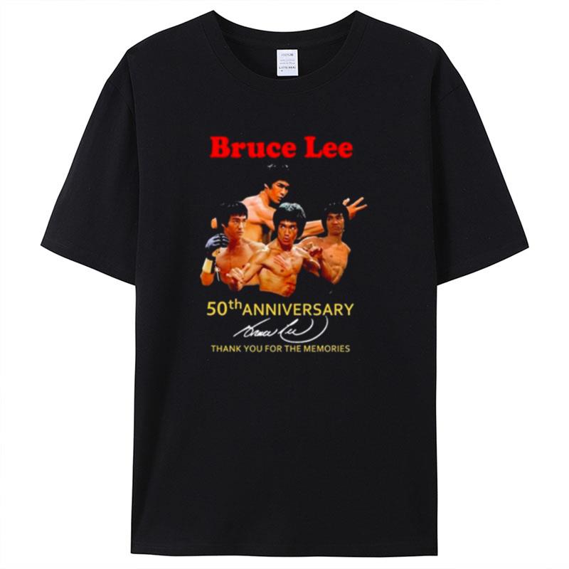 Bruce Lee 50Th Anniversary Signature Thank You For The Memories Shirts For Women Men