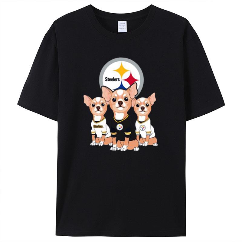 Chihuahuas Pittsburgh Steelers NFL Shirts For Women Men