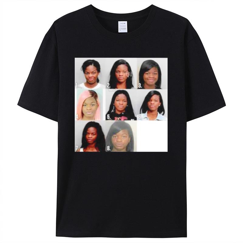 City Girls' Jt Wearing Jt's 8 Mugshots Shirts For Women Men