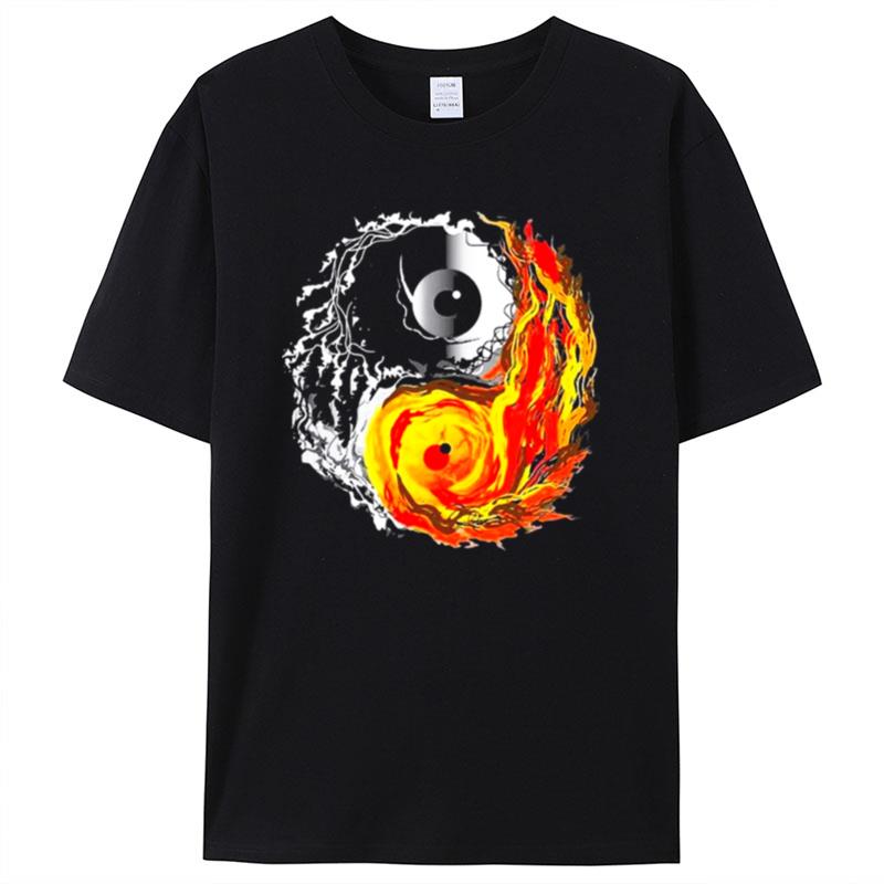 Darknest And Fire Yinyang Eyes Shirts For Women Men