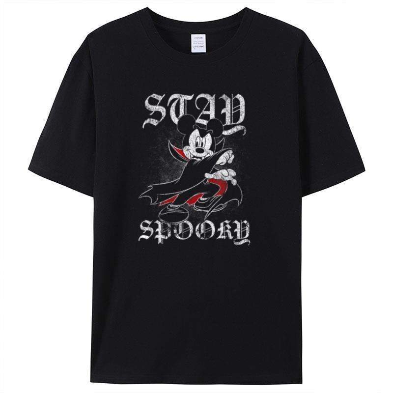 Disney Mickey Classic Stay Spooky Mickey Halloween Vampire Shirts For Women Men