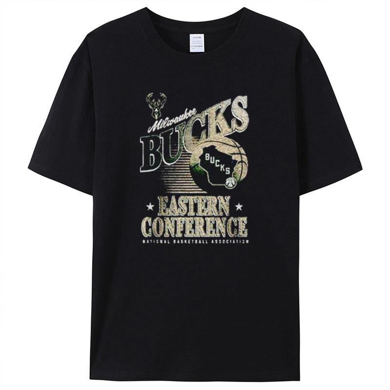 Eastern Conference State Black Milwaukee Bucks National Basketball Association Shirts For Women Men