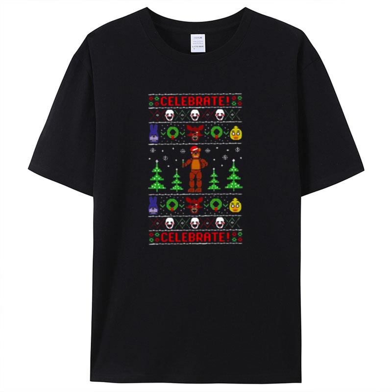 Five Nights At Freddy's Knit Pattern Shirts For Women Men