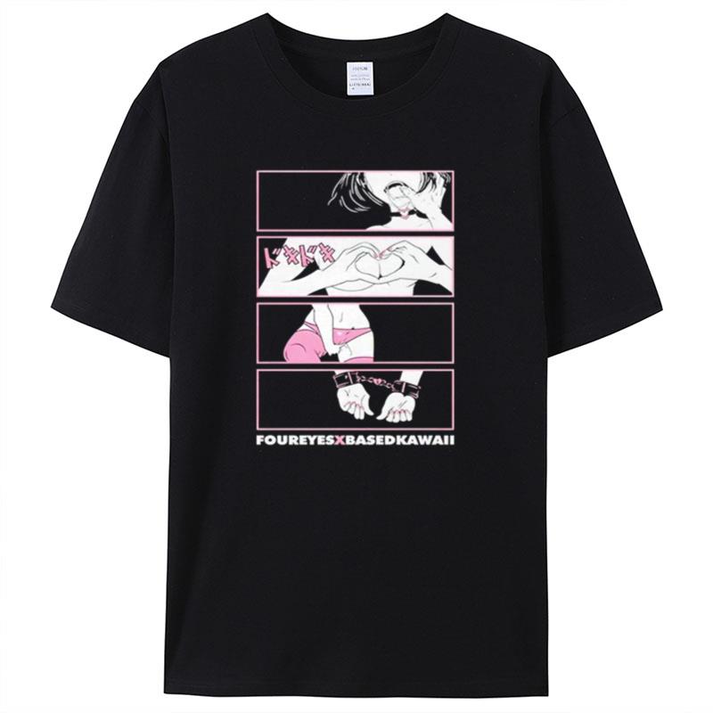Foureyes X Based Kawaii Anime Shirts For Women Men