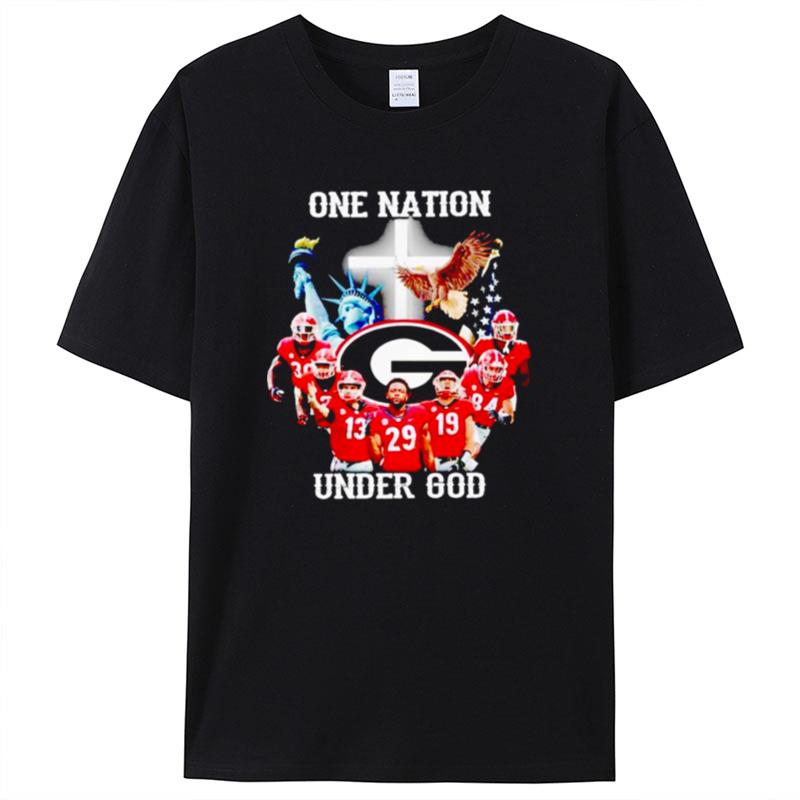 Georgia Bulldogs One Nation Under God Shirts For Women Men