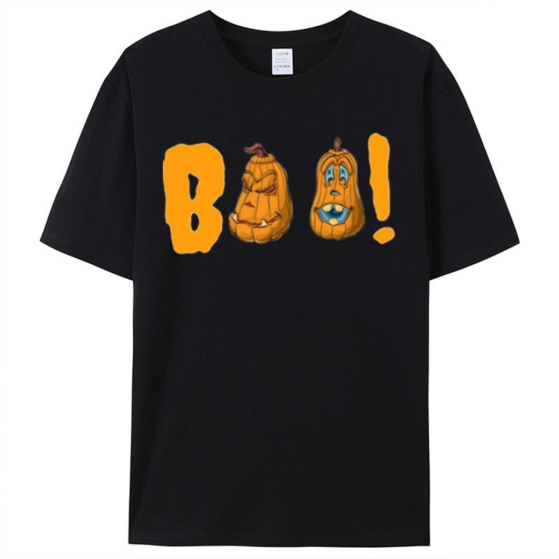 Halloween Icons Pumpkins Boo Shirts For Women Men