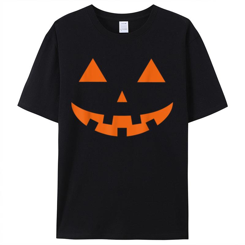 Halloween Pumpkin Face Jack O Lantern For Halloween Party Shirts For Women Men
