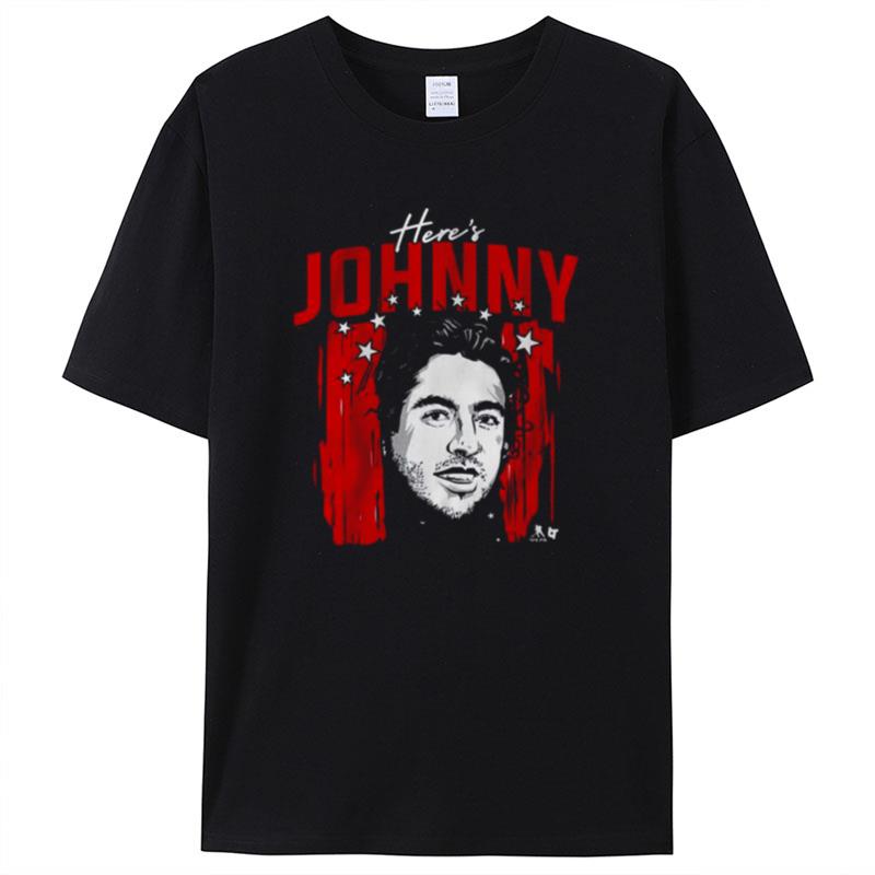 Johnny Gaudreau Here's Johnny Columbus Shirts For Women Men