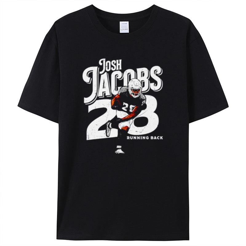 Josh Jacobs 28 Las Vegas Player Name Running Back Shirts For Women Men