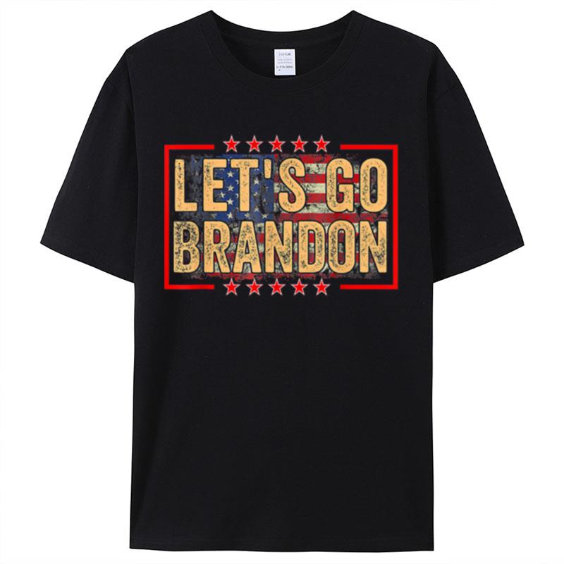 Lets Go Brandon Let's Go Brandon Us Flag Colors Funny Shirts For Women Men