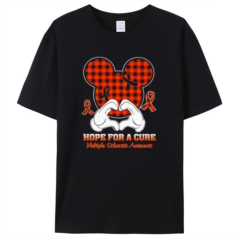 Mickey Mouse Hope For A Cure Multiple Sclerosis Awareness Shirts For Women Men