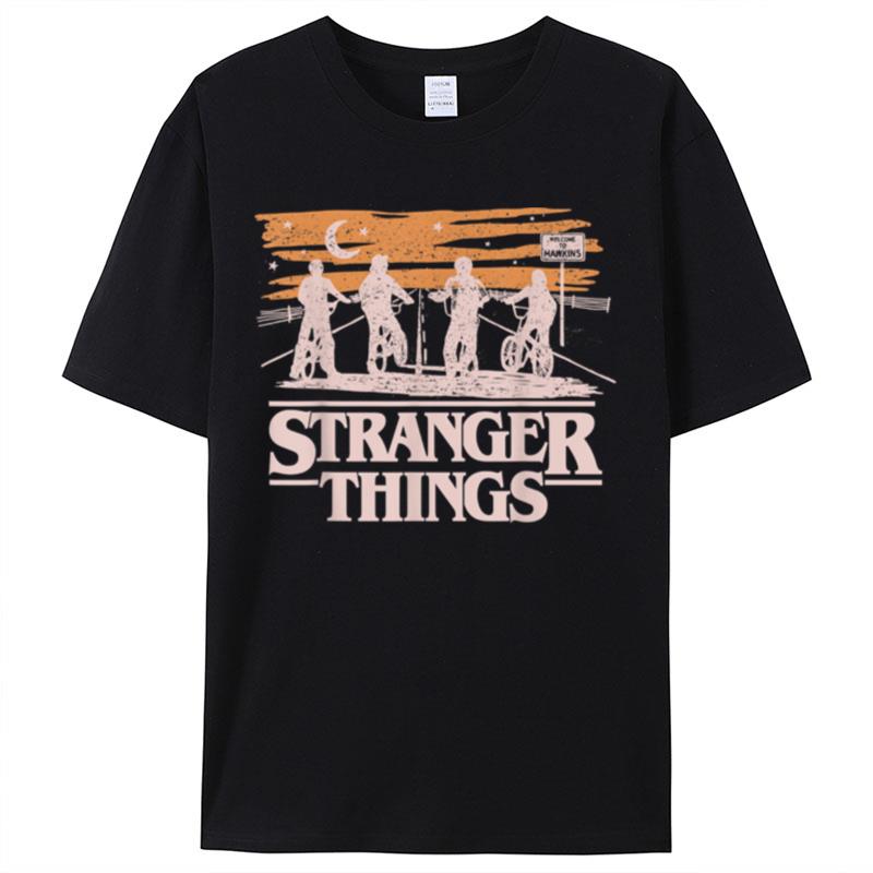 Netflix Stranger Things Night Silhouettes Sale Shirts For Women Men