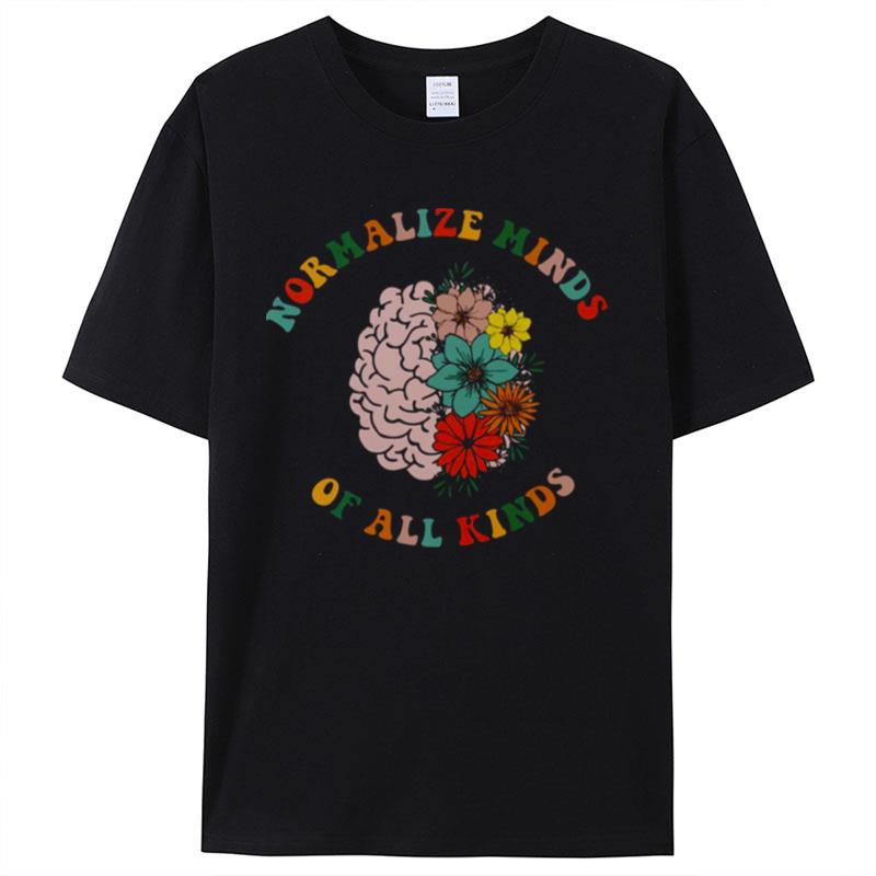 Normalize Minds Of All Kinds Inclusion Vintage Shirts For Women Men