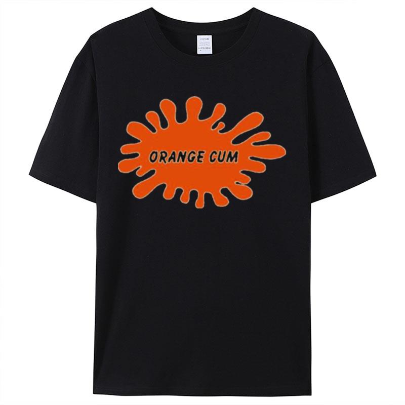 Orange Cum Shirts For Women Men