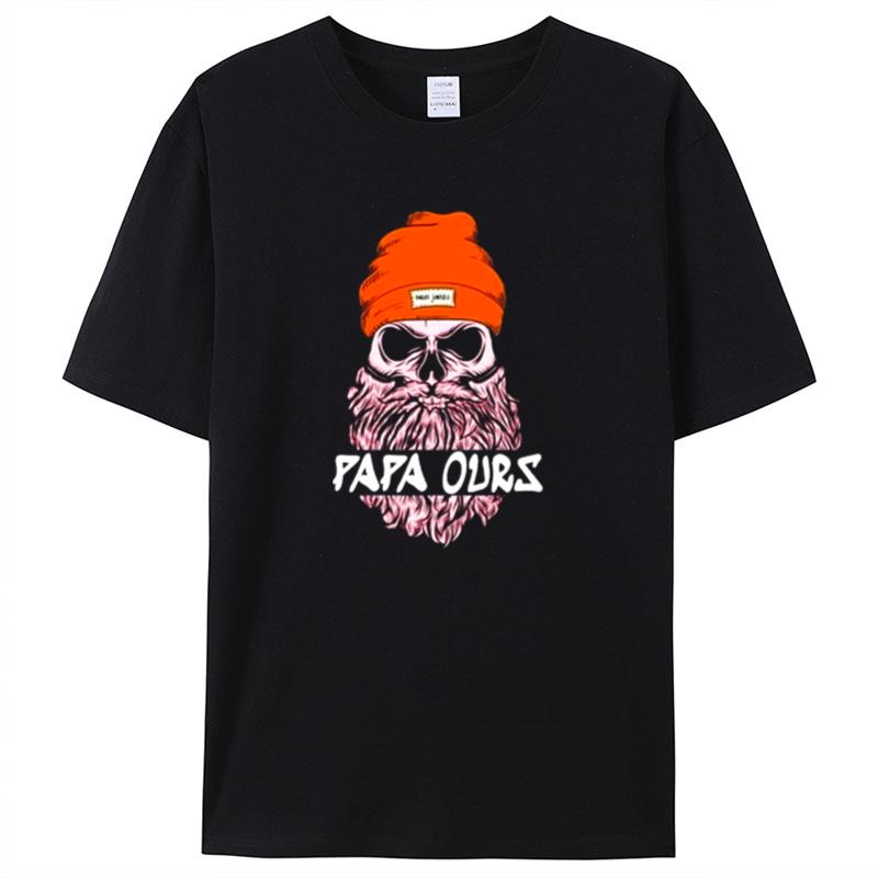 Papa Ours Skull Barber Shirts For Women Men