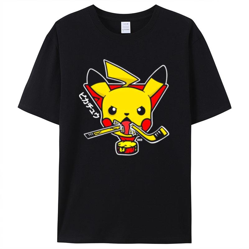 Pikachu Lightning Backhander Shirts For Women Men