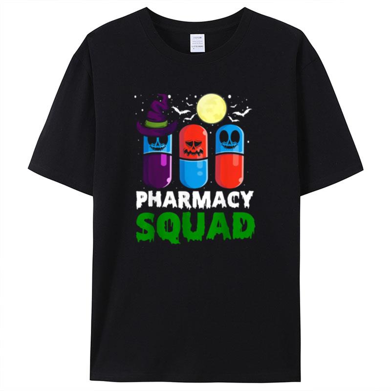 Pills Pharmacist Costume Halloween Pharmacy Squad Shirts For Women Men