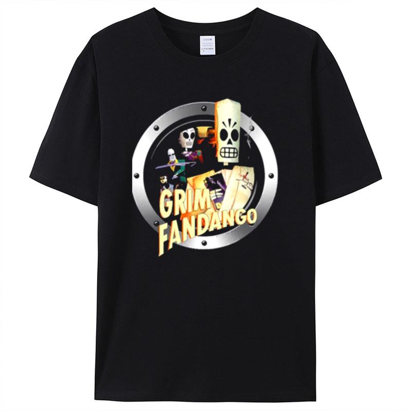 Round Design Grim Fandango Shirts For Women Men