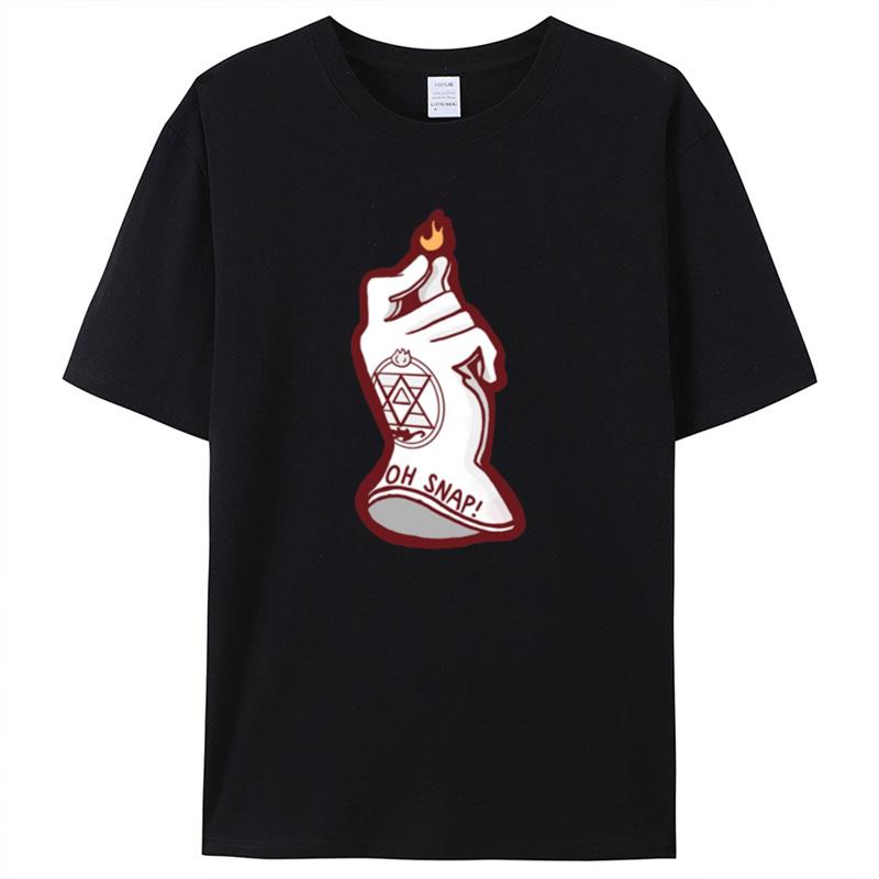 Roy Mustang Oh Snap Funny Design Fullmetal Alchemis Shirts For Women Men