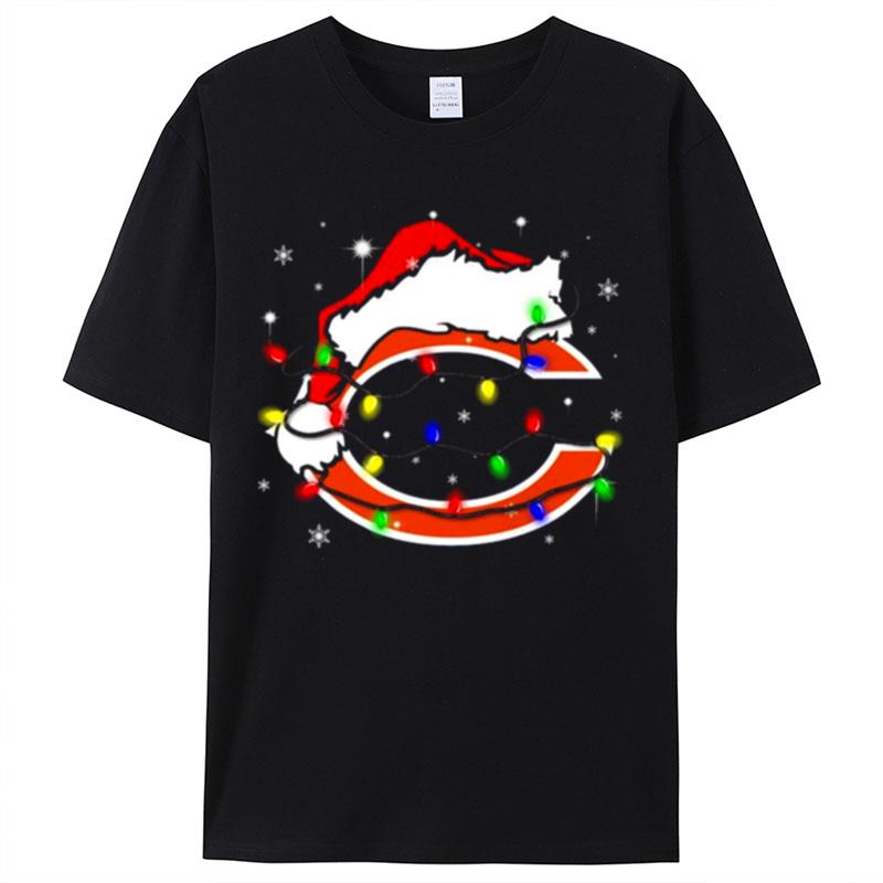 Santa Chicago Cubs Logo Lights Christmas Shirts For Women Men