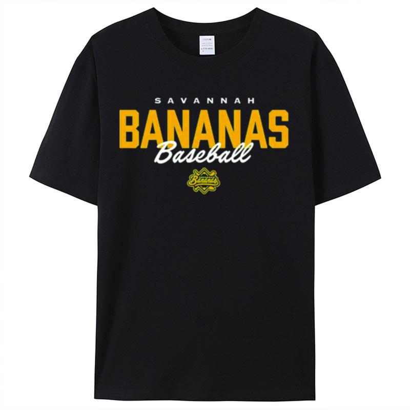 Savannah Bananas Text Banana Ball Shirts For Women Men