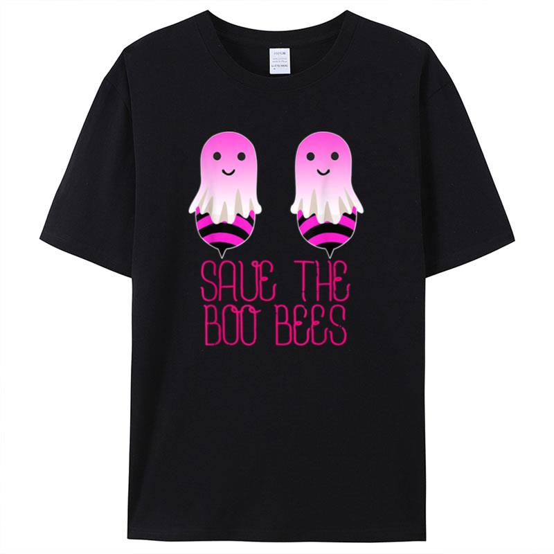 Save The Boobees Boo Bees Breast Cancer Halloween Women Shirts For Women Men
