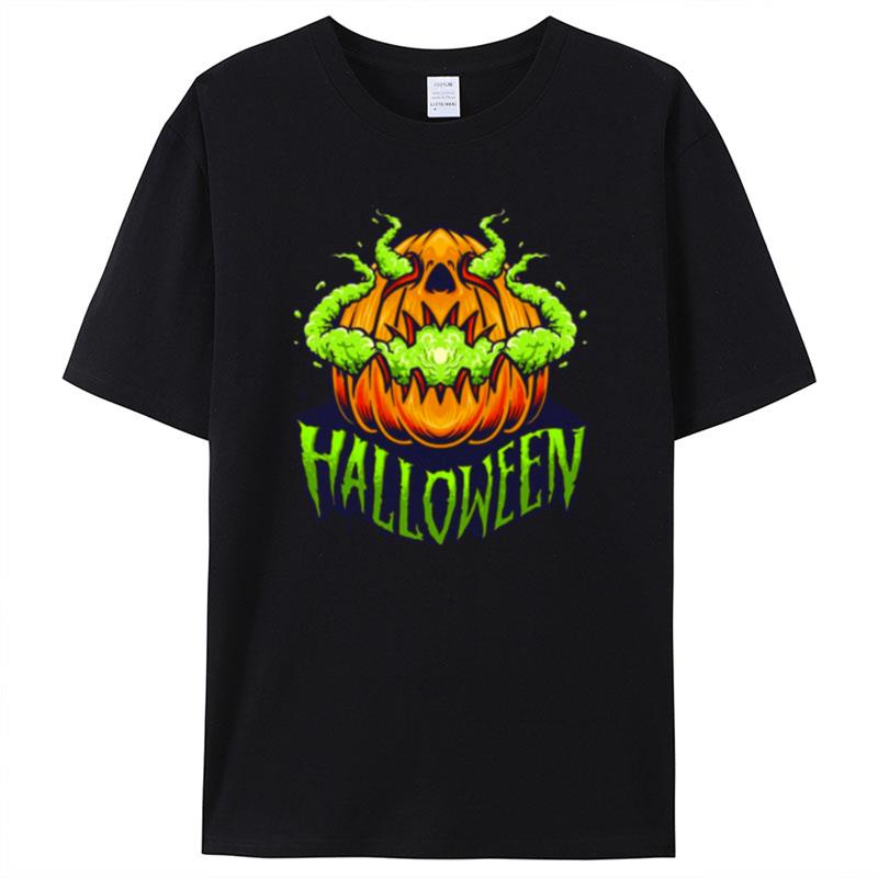 Scary Pumpkin Head Shirts For Women Men