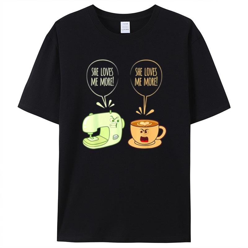 Sewing Machine Coffee Shirts For Women Men