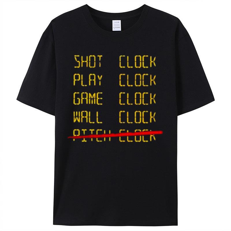 Shot Clock Play Clock Game Clock Wall Clock Pitch Clock Shirts For Women Men