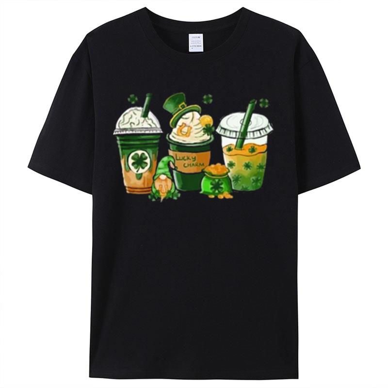 St. Patrick's Day Coffee Lucky Latte Gift Shirts For Women Men