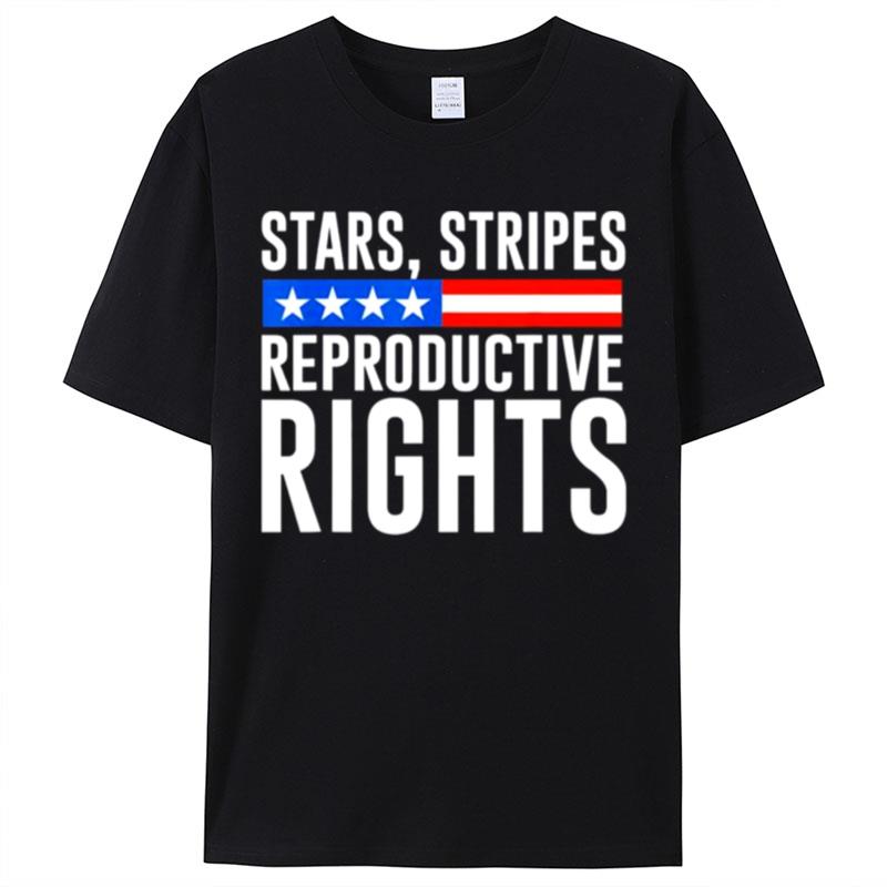 Stars Stripes Reproductive Rights Flag Shirts For Women Men