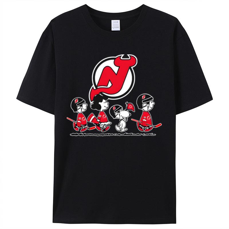 The Peanuts New Jersey Devils Hockey Logo Shirts For Women Men