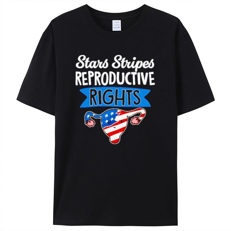 Uterus Stars Stripes Reproductive Rights Patriotic 4Th Of July Shirts For Women Men