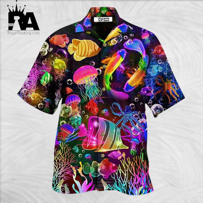 Fish Rainbow Lovely Style Hawaiian Shirt