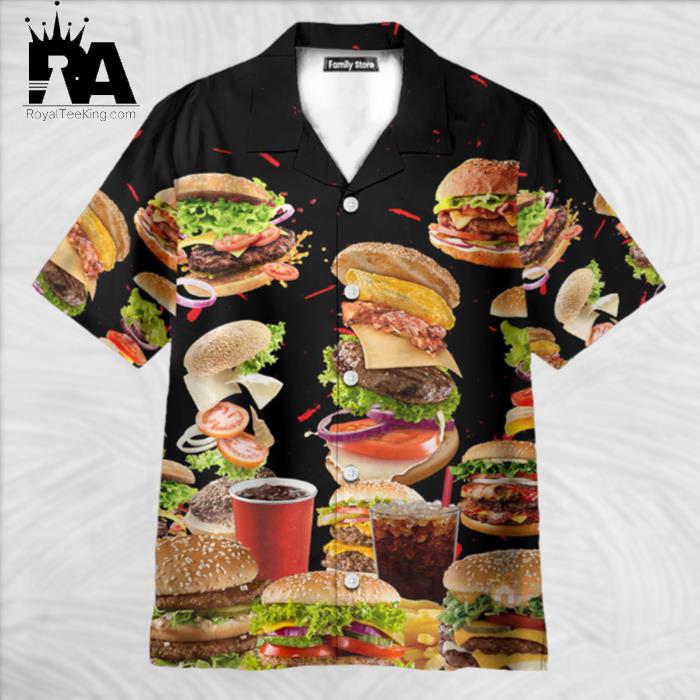 Food Hamburger Fast Food Lover Hawaiian Shirt