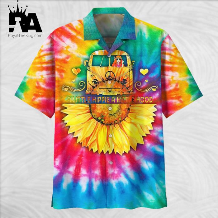 Hippie A Little Hood Colorful Hawaiian Shirt