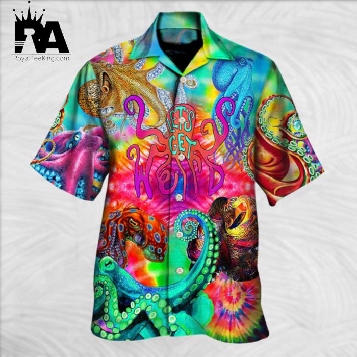 Hippie Let's Get Octopus Hawaiian Shirt