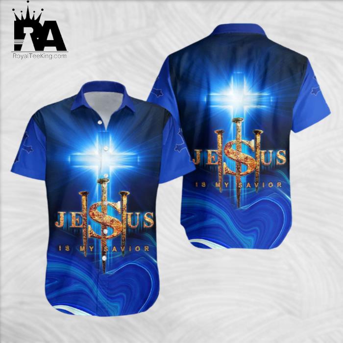 Jesus Is My Savior Blue Hawaiian Shirt